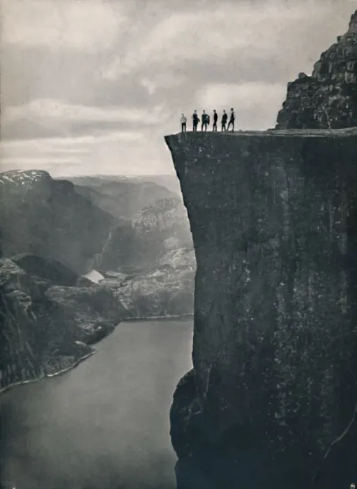 Framed Print : The Pulpit in Lysefjord, 1914. Creator: Unknown Framed Print : The Pulpit in Lysefjord, 1914. Creator: Unknown