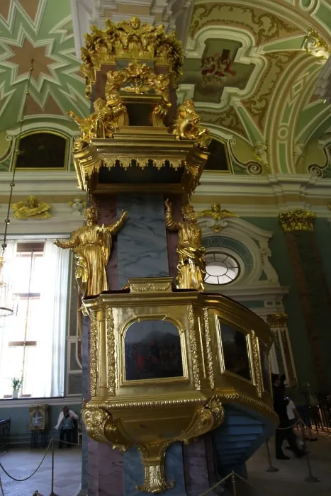 Framed Print : Pulpit, Peter and Paul Cathedral, St Petersburg, Russia, 2011. Artist: Sheldon Marshall Framed Print : Pulpit, Peter and Paul Cathedral, St Petersburg, Russia, 2011. Artist: Sheldon Marshall