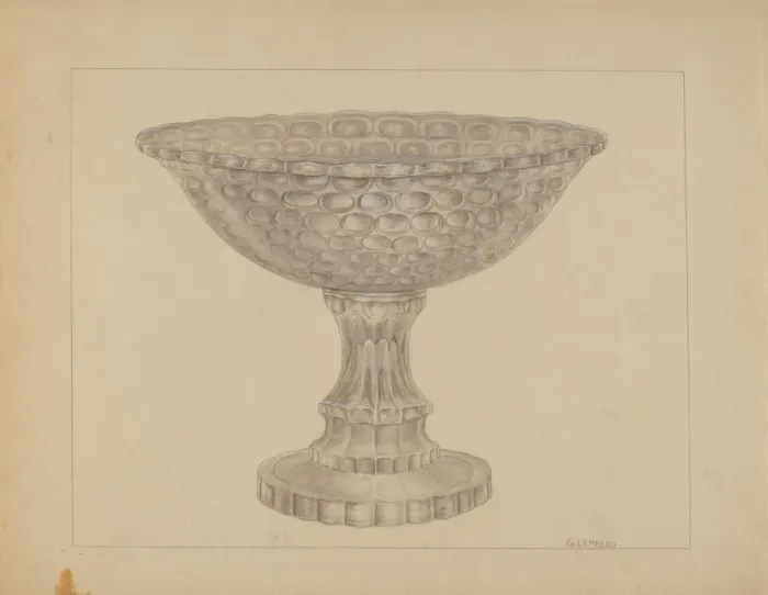 Framed Print : Punch Bowl, 1935 / 1942. Creator: Gertrude Lemberg Framed Print : Punch Bowl, 1935 / 1942. Creator: Gertrude Lemberg