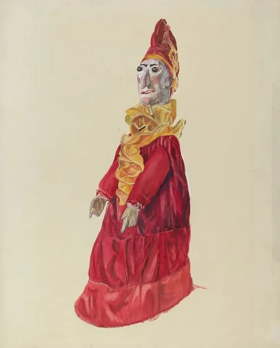 Framed Print : Punch as Clown, c. 1936. Creator: Lillian Stahl Framed Print : Punch as Clown, c. 1936. Creator: Lillian Stahl