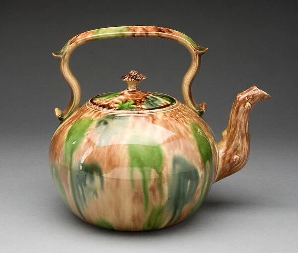 Punch Pot, Staffordshire, 1760  /  70. Creator: Staffordshire Potteries