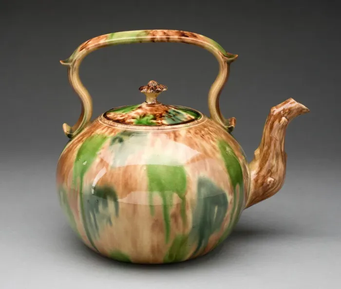 Framed Print : Punch Pot, Staffordshire, 1760 / 70. Creator: Staffordshire Potteries Framed Print : Punch Pot, Staffordshire, 1760 / 70. Creator: Staffordshire Potteries