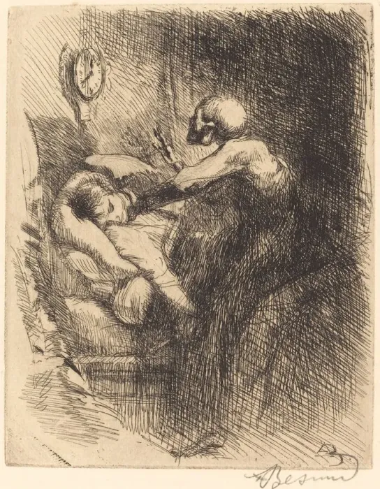 Framed Print : Punctual (Ponctuelle), 1900. Creator: Paul Albert Besnard Framed Print : Punctual (Ponctuelle), 1900. Creator: Paul Albert Besnard