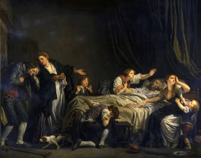 Framed Print : The Punished Son, 1778. Artist: Jean-Baptiste Greuze Framed Print : The Punished Son, 1778. Artist: Jean-Baptiste Greuze