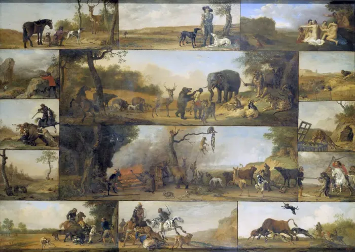 Framed Print : Punishment of a Hunter, 1647 Framed Print : Punishment of a Hunter, 1647