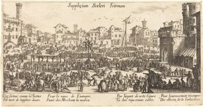 Framed Print : The Punishments. Creator: Jacques Callot Framed Print : The Punishments. Creator: Jacques Callot