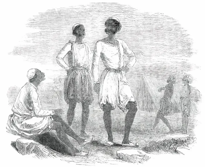 Framed Print : The Punjab - Native Troops in Camp, 1850. Creator: Unknown Framed Print : The Punjab - Native Troops in Camp, 1850. Creator: Unknown