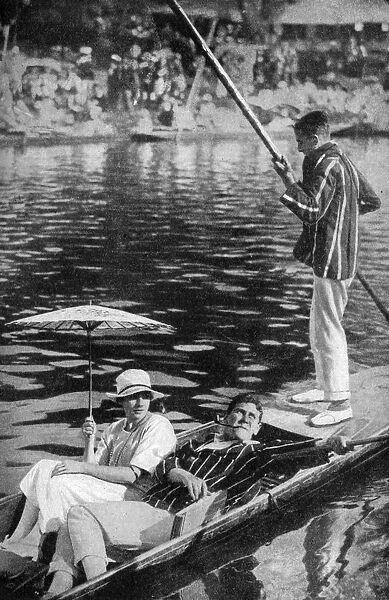 Punting on the Thames, c1922