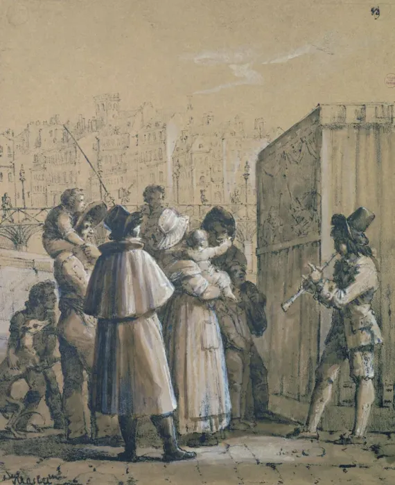Framed Print : Puppet Show, Marlet
