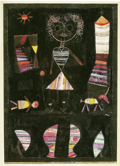 Framed Print : Puppet theater, 1923. Creator: Klee, Paul (1879-1940) Framed Print : Puppet theater, 1923. Creator: Klee, Paul (1879-1940)