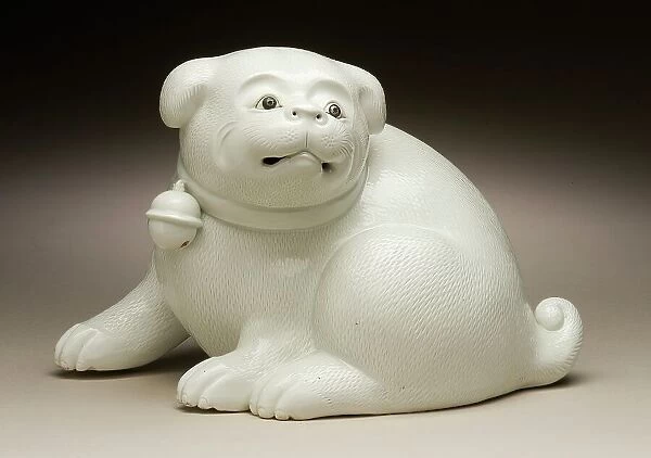 Puppy with Bell Collar, Second half of 19th century. Creator: Unknown
