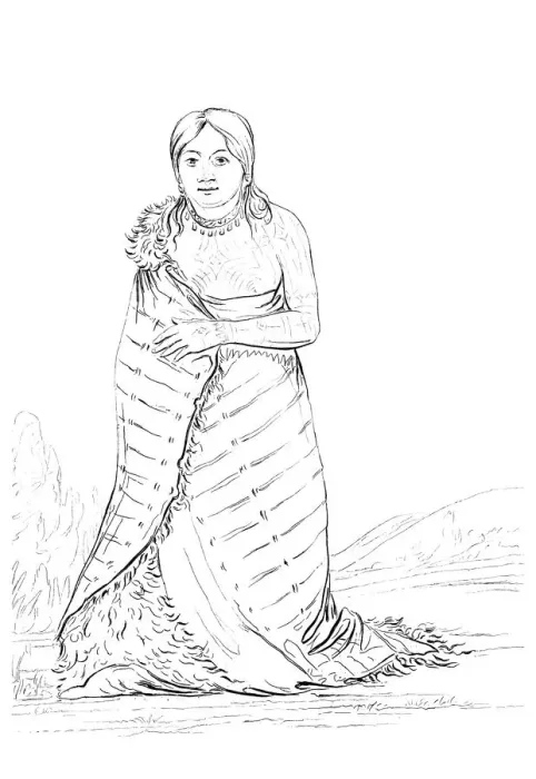 Framed Print : The Pure Fountain, wife of the chief of the Ponca tribe, 1841. Artist: Myers and Co Framed Print : The Pure Fountain, wife of the chief of the Ponca tribe, 1841. Artist: Myers and Co