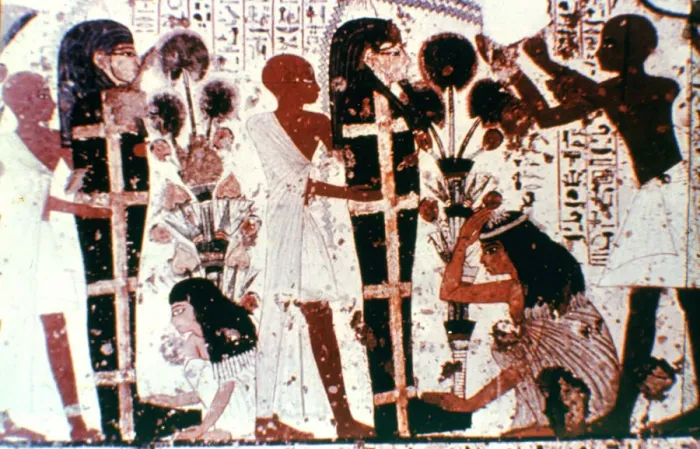 Framed Print : Purification of Mummies, detail from a temple wall painting, Thebes, Egypt Framed Print : Purification of Mummies, detail from a temple wall painting, Thebes, Egypt
