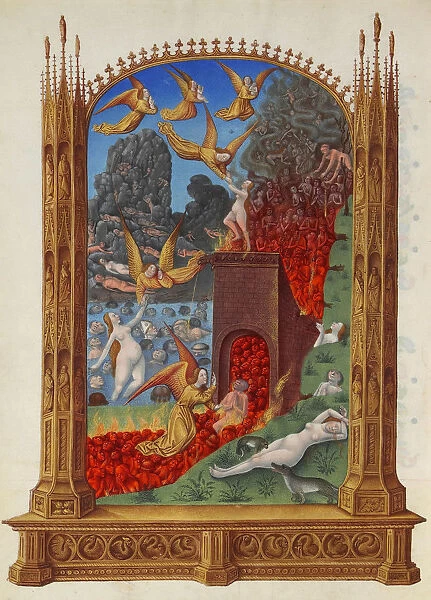 The Purified Souls in Purgatory (Les Tres Riches Heures du duc de Berry). Artist: Limbourg brothers (active 1385-1416)