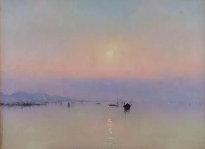 Framed Print : Purple mist, 1902. Creator: Marie Joseph Leon Iwill Framed Print : Purple mist, 1902. Creator: Marie Joseph Leon Iwill