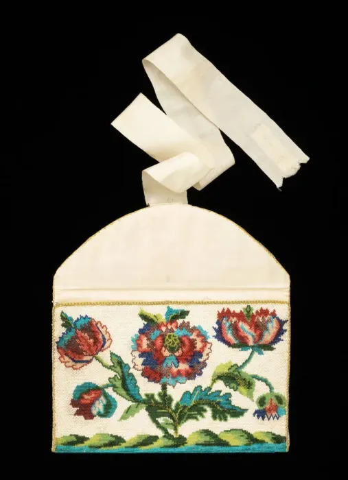 Framed Print : Purse, French, ca. 1760. Creator: Unknown Framed Print : Purse, French, ca. 1760. Creator: Unknown