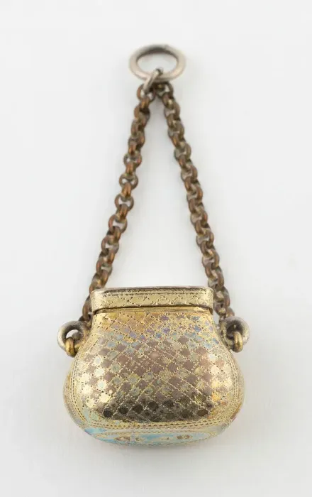 Framed Print : Purse-Shaped Vinaigrette, Birmingham, 1822  /  23. Creator: Unknown