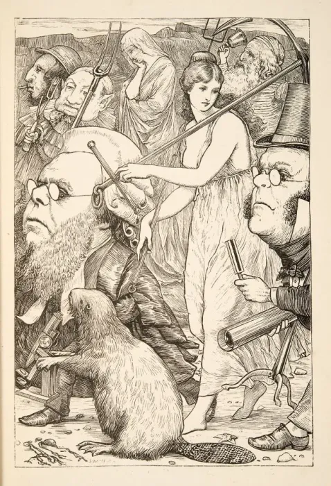 Framed Print : To pursue it with forks and hope, pub. 1876. Creator: Henry Holiday (1839 - 1927) Framed Print : To pursue it with forks and hope, pub. 1876. Creator: Henry Holiday (1839 - 1927)