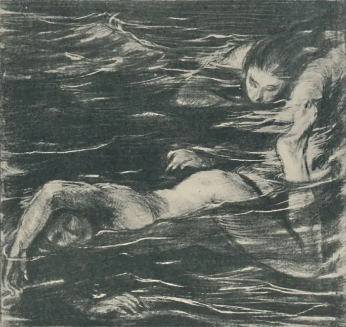 Framed Print : The Pursuit, 1919. Artist: Charles Shannon Framed Print : The Pursuit, 1919. Artist: Charles Shannon
