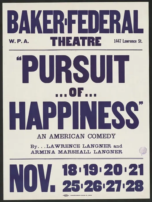 Framed Print : Pursuit of Happiness, Denver, [193-]. Creator: Unknown