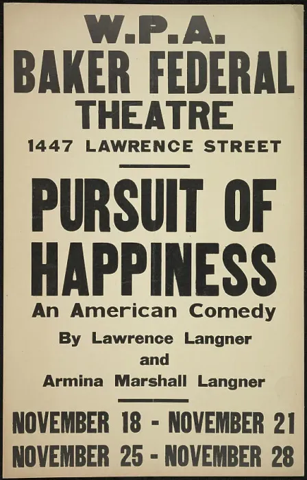 Framed Print : Pursuit of Happiness, Denver, 1937. Creator: Unknown Framed Print : Pursuit of Happiness, Denver, 1937. Creator: Unknown