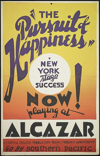The Pursuit of Happiness, San Francisco, 1937. Creator: Unknown