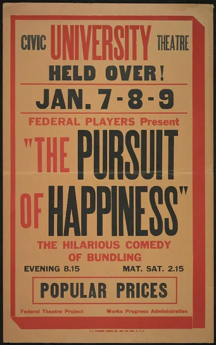 Framed Print : The Pursuit of Happiness, Syracuse, NY, 1936. Creator: Unknown Framed Print : The Pursuit of Happiness, Syracuse, NY, 1936. Creator: Unknown