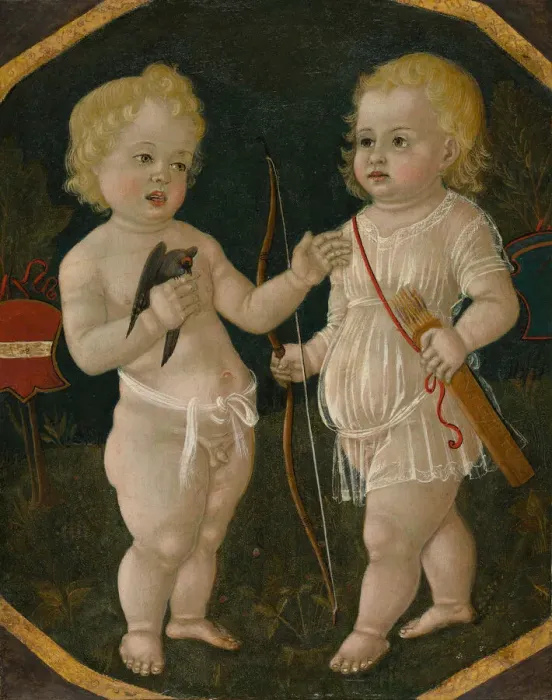 Framed Print : Two Putti, 1490  /  1510. Creator: Matteo di Giovanni