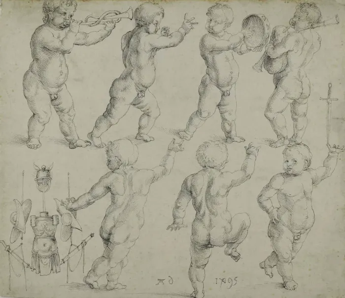 Framed Print : Putti, 1495. Creator: Dürer, Albrecht (1471-1528) Framed Print : Putti, 1495. Creator: Dürer, Albrecht (1471-1528)