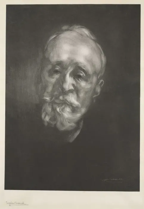Framed Print : Puvis de Chavannes, 1897. Creator: Eugene Carriere (French, 1849-1906) Framed Print : Puvis de Chavannes, 1897. Creator: Eugene Carriere (French, 1849-1906)