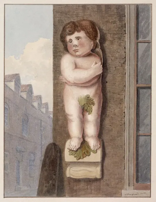 Framed Print : Pye Corner, London, 1812. Artist: George Shepheard Framed Print : Pye Corner, London, 1812. Artist: George Shepheard