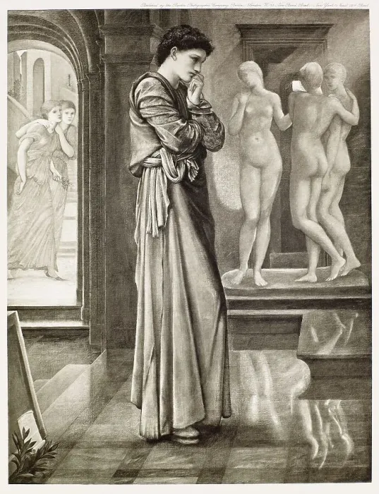 Framed Print : Pygmalion and the Image - The Heart Desires, c1870s, (1900). Creator: Unknown Framed Print : Pygmalion and the Image - The Heart Desires, c1870s, (1900). Creator: Unknown