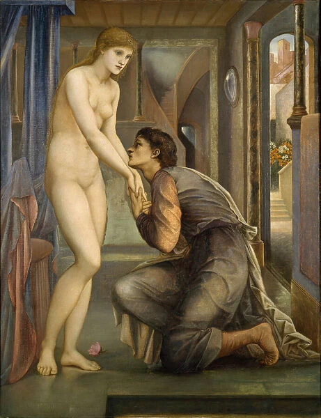 Pygmalion and the Image - The Soul Attains, 1878. Creator: Sir Edward Coley Burne-Jones
