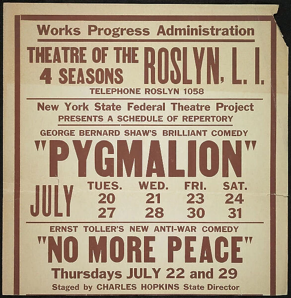 Pygmalion, Roslyn, NY, [1930s]. Creator: Unknown