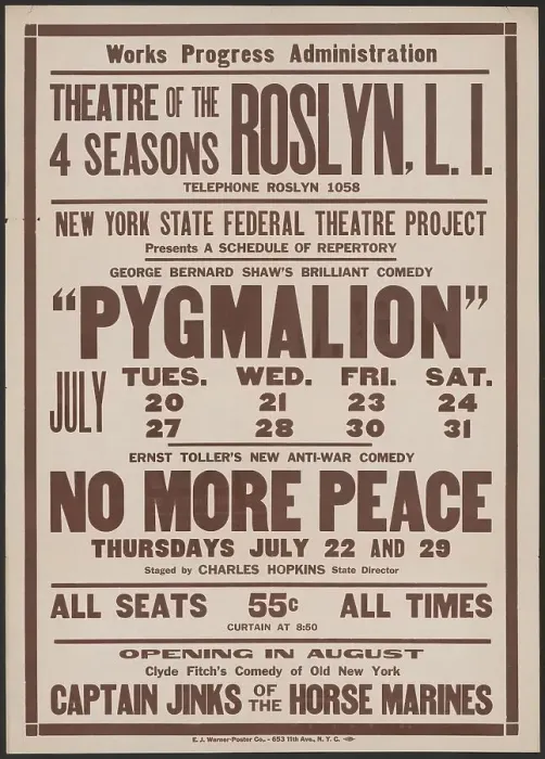 Framed Print : Pygmalion, Roslyn, NY, 1937. Creator: Unknown Framed Print : Pygmalion, Roslyn, NY, 1937. Creator: Unknown