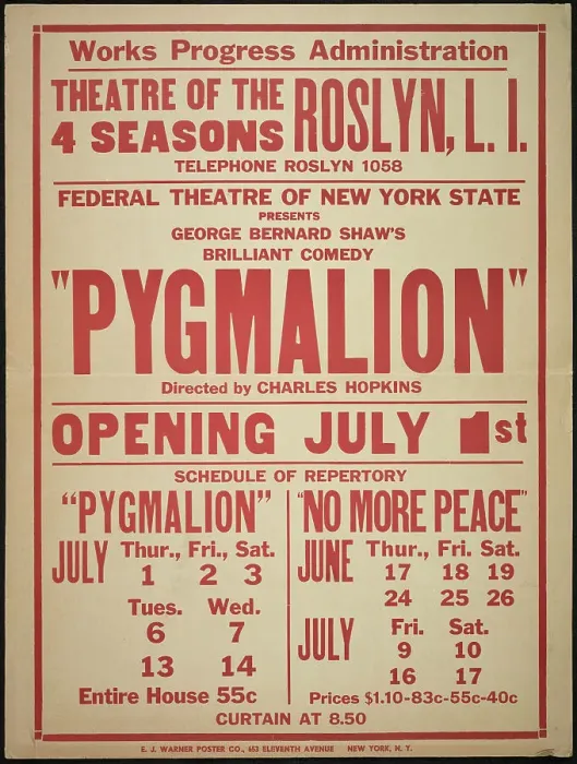 Framed Print : Pygmalion, Roslyn, NY, 1937. Creator: Unknown Framed Print : Pygmalion, Roslyn, NY, 1937. Creator: Unknown