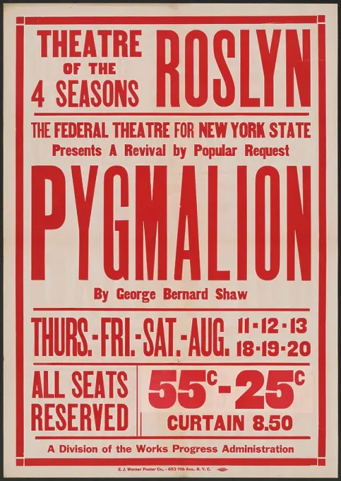 Framed Print : Pygmalion, Roslyn, NY, 1937. Creator: Unknown Framed Print : Pygmalion, Roslyn, NY, 1937. Creator: Unknown