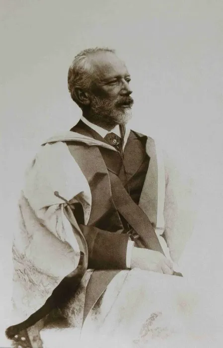Framed Print : Pyotr Ilyich Tchaikovsky (1840-1893) in the academic dress of the University of Cambridge, 1893