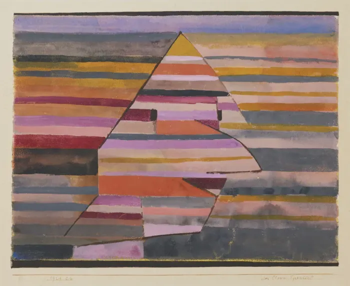 Framed Print : The Pyramid Clown. Artist: Klee, Paul (1879-1940) Framed Print : The Pyramid Clown. Artist: Klee, Paul (1879-1940)