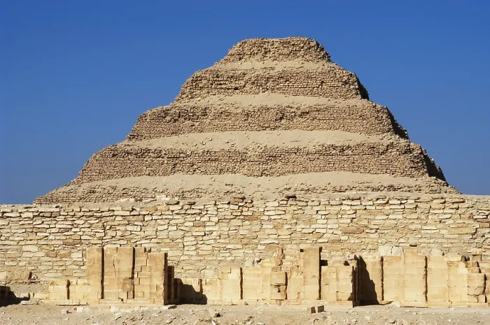 Framed Print : The Pyramid of Djoser (Zoser) or step pyramid, Saqqara necropolis, Egypt, Old Kingdom (2015). Creator: Unknown Framed Print : The Pyramid of Djoser (Zoser) or step pyramid, Saqqara necropolis, Egypt, Old Kingdom (2015). Creator: Unknown