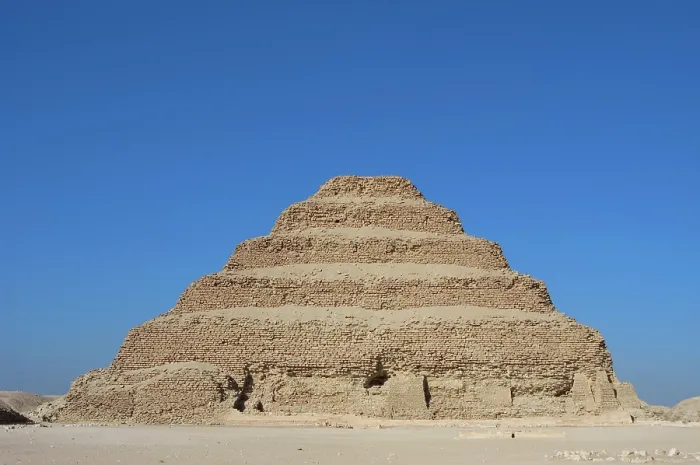 Framed Print : The Pyramid of Djoser (Zoser) or step pyramid, Saqqara necropolis, Egypt, Old Kingdom (2015). Creator: Unknown Framed Print : The Pyramid of Djoser (Zoser) or step pyramid, Saqqara necropolis, Egypt, Old Kingdom (2015). Creator: Unknown