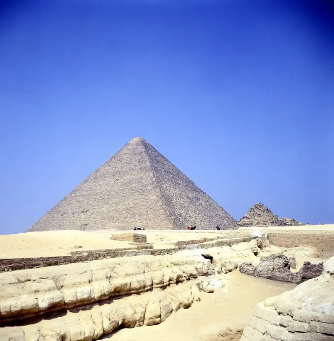 Framed Print : Pyramid at Giza, Egypt, Old Kingdom, c26th century BC Framed Print : Pyramid at Giza, Egypt, Old Kingdom, c26th century BC