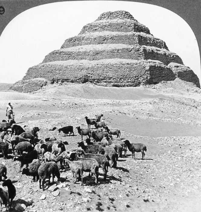 Framed Print : The Pyramid of Sakkarah, Egypt, 1905. Artist: Underwood & Underwood Framed Print : The Pyramid of Sakkarah, Egypt, 1905. Artist: Underwood & Underwood