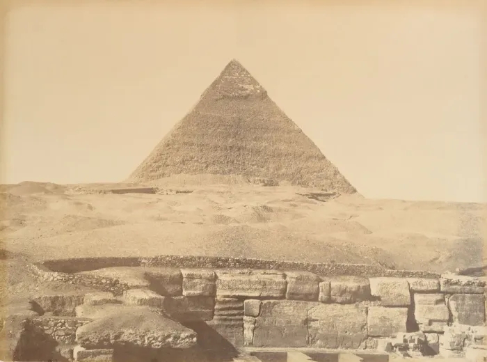 Framed Print : Pyramides de Gizeh, 1865-69. Creator: Gustave Le Gray Framed Print : Pyramides de Gizeh, 1865-69. Creator: Gustave Le Gray