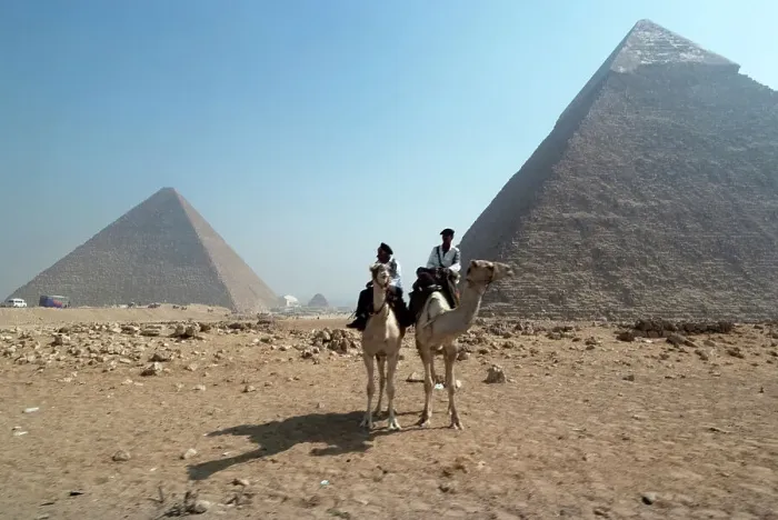 Framed Print : Pyramids, Giza, Egypt, 2007. Creator: Ethel Davies Framed Print : Pyramids, Giza, Egypt, 2007. Creator: Ethel Davies