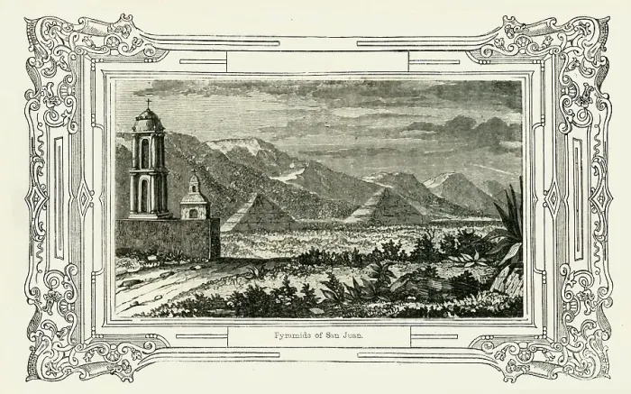 Framed Print : Pyramids of San Juan, 1849. Creator: Unknown Framed Print : Pyramids of San Juan, 1849. Creator: Unknown