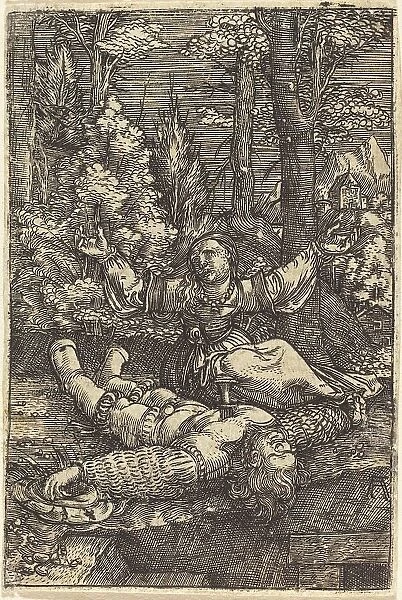Pyramus and Thisbe, c. 1515 / 1518. Creator: Albrecht Altdorfer