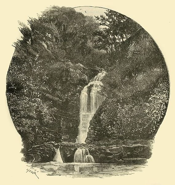 Pyrddin Falls, Vale of Neath, 1898. Creator: Unknown