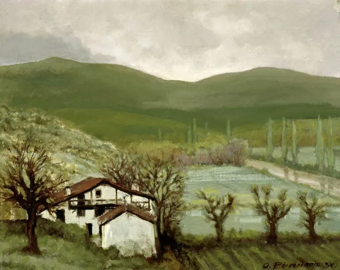 Framed Print : From the Pyrenees (Bargues), 1934. Creator: Oscar Parviainen Framed Print : From the Pyrenees (Bargues), 1934. Creator: Oscar Parviainen