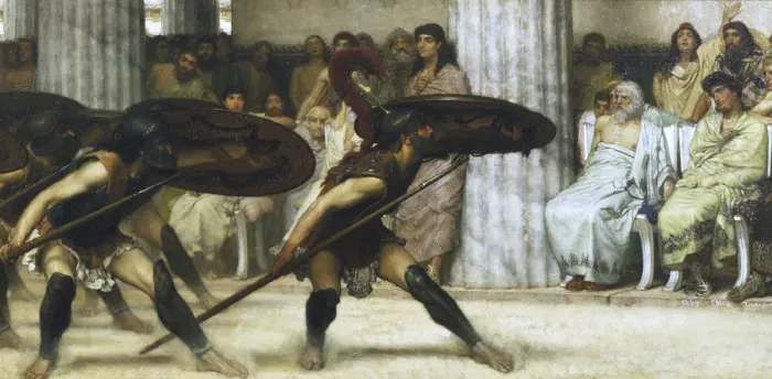 Framed Print : The Pyrrhic Dance, 1869. Artist Framed Print : The Pyrrhic Dance, 1869. Artist